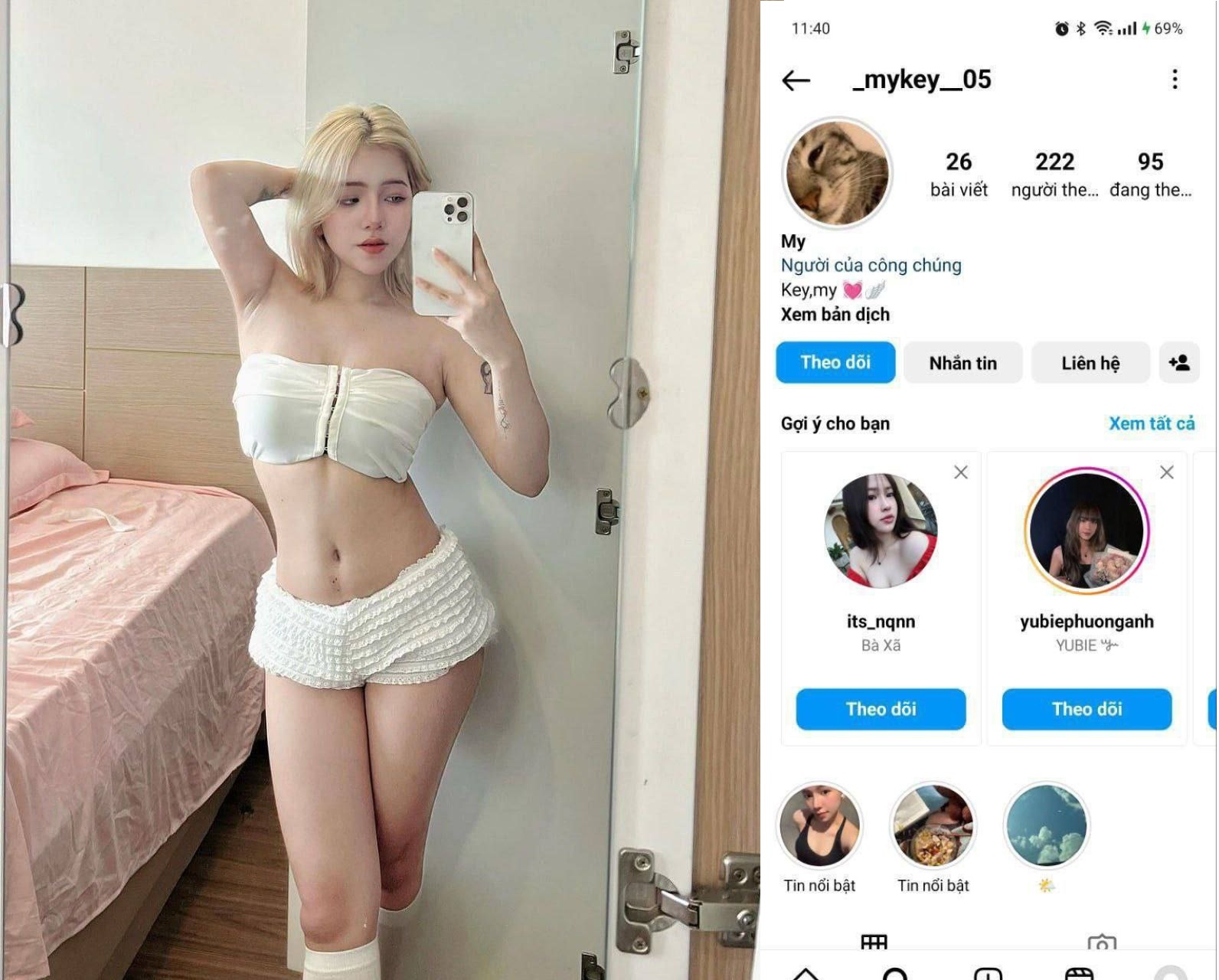 Mykey cô gái xinh đẹp ngọt ngào khát khao khám phá