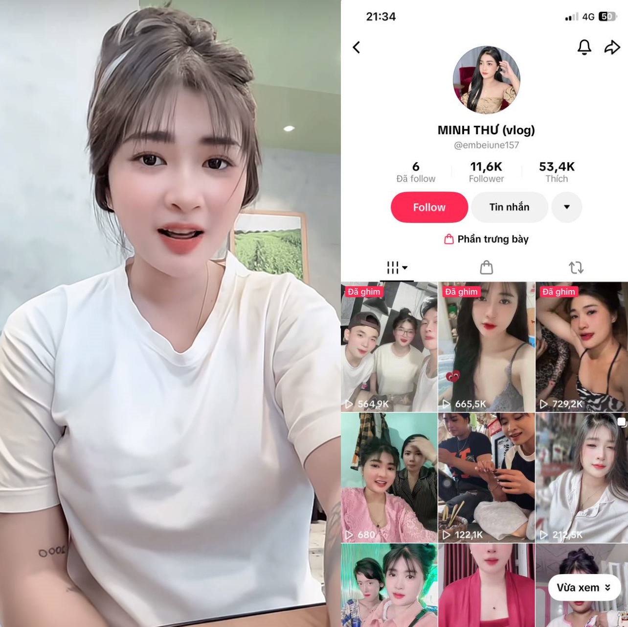 Video nóng idol TikTok Minh Thư Việt Nam