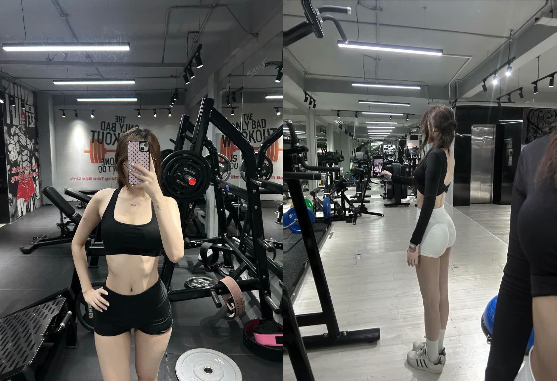 Em gym squat trên cặc anh muốn gãy